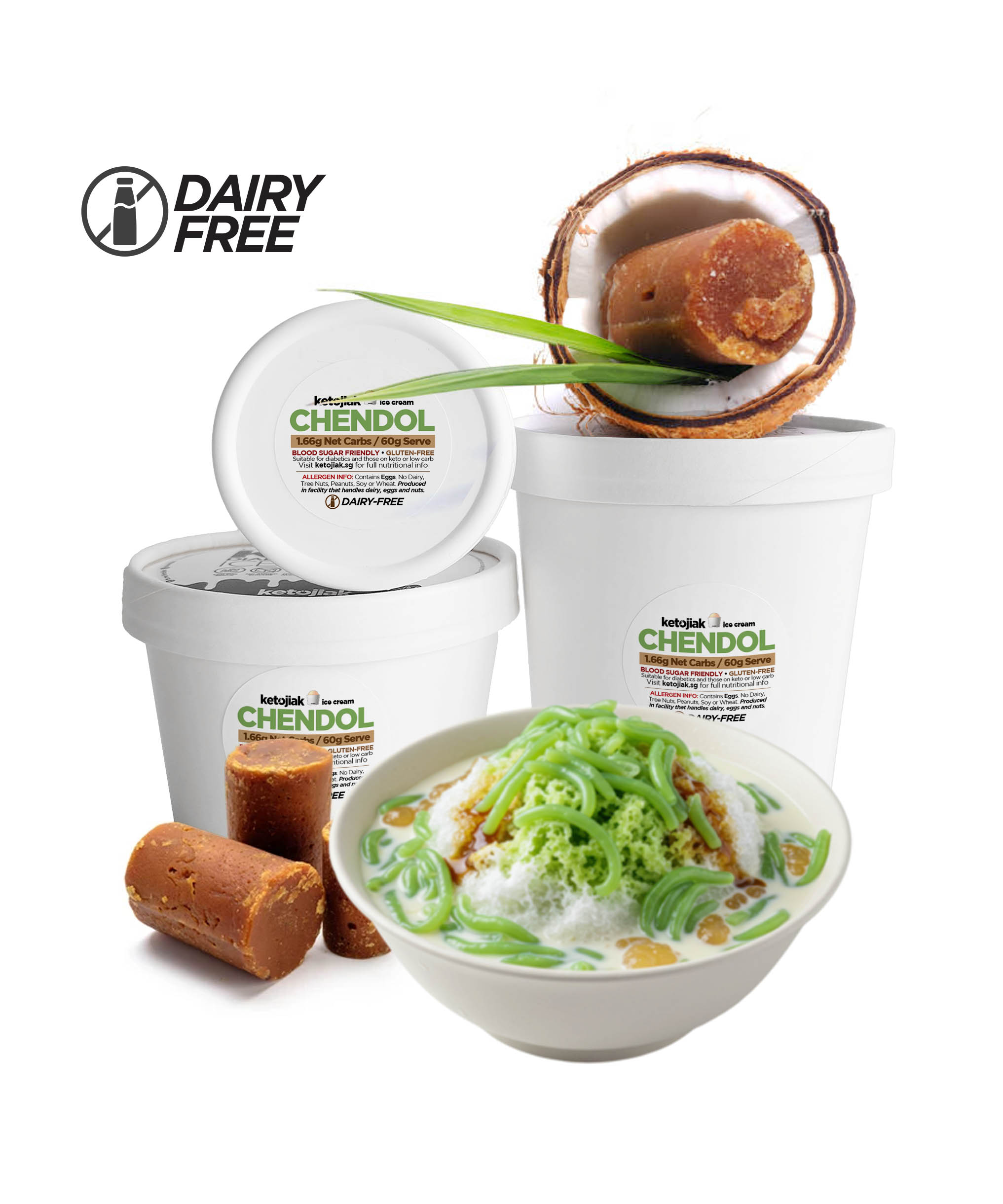 cendol ice cream, chendol ice cream